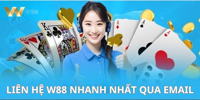 Cách thức liên hệ W88 nhanh nhất qua email